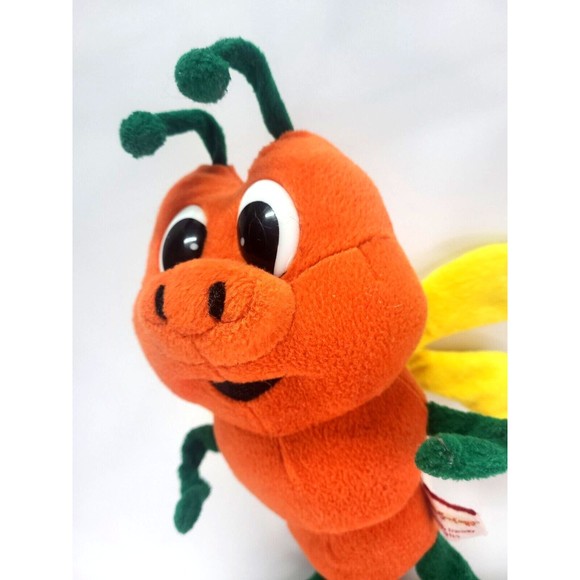 Wally Waddlesnout Plush Butterfly Stuffed Animal Book Character Vtg Posable Wire - Picture 1 of 10